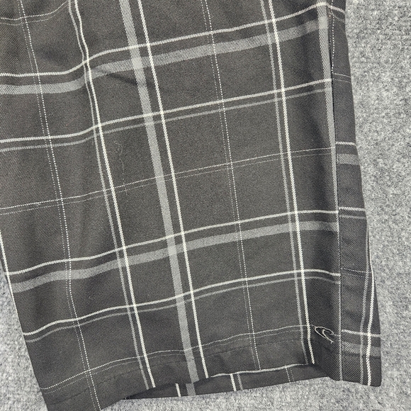 O'neill Sterling Shorts Mens Size 32 Black Gray Plaid Casual Chino Beach Surf - Picture 7 of 12